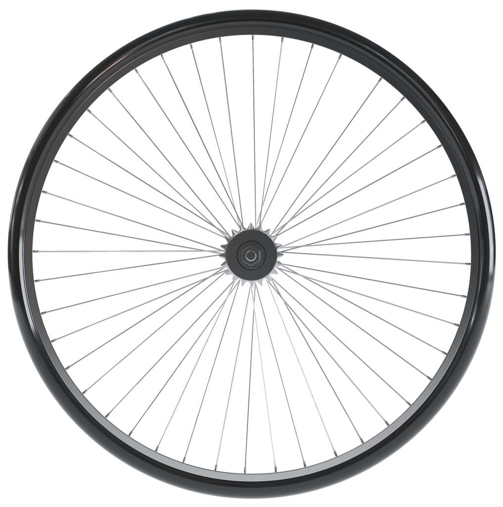¿Cómo funciona una bicicleta eléctrica? 12 3d render rueda bicicleta rueda bicicleta aislada sobre fondo blanco e1707994512720 ¿Cómo funciona una bicicleta eléctrica?